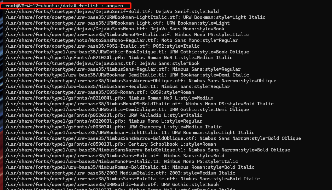 Spring Boot的Docker应用生成Excel缺失字体