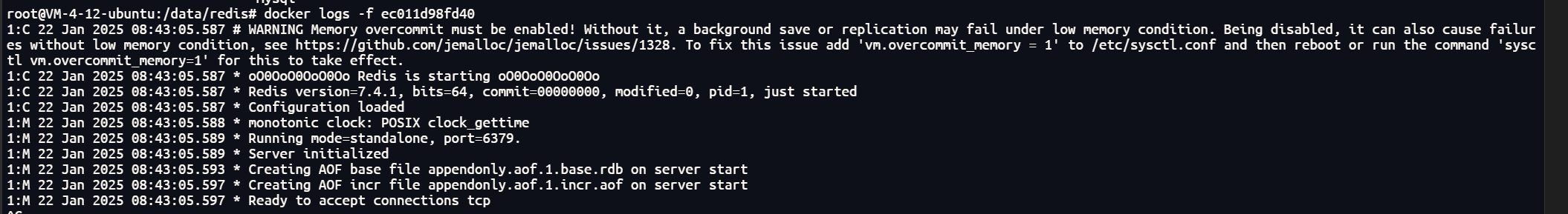 Redis的docker compose部署示例