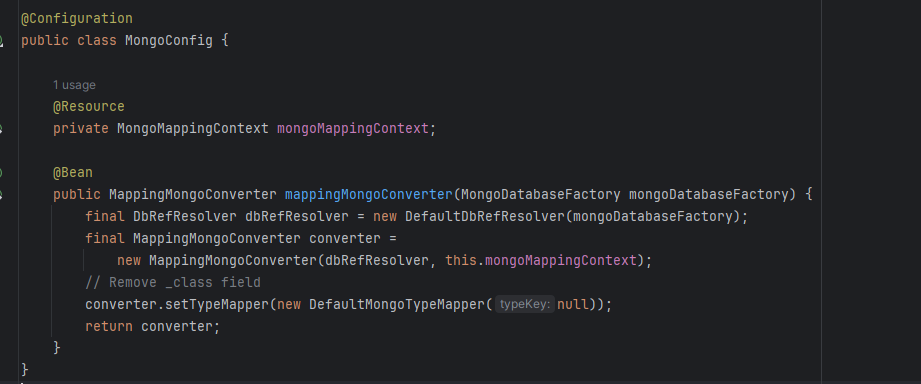 MongoTemplate操作Tips